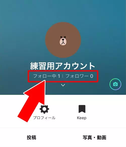 プロフィールから確認する|LINEでフォロー数やフォロワー数の確認方法