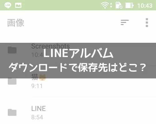 LINEアルバムのダウンロードで保存先はどこ?iphoneとandroidでの保存先を解説します