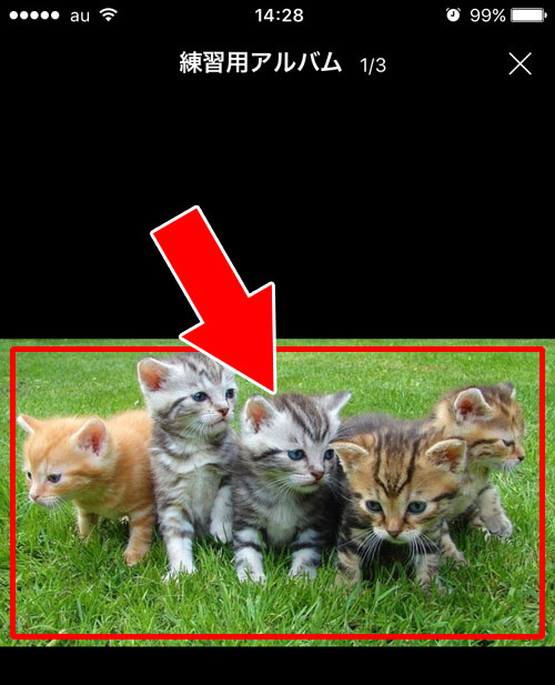 LINEのアルバム写真を削除する方法(個別削除)