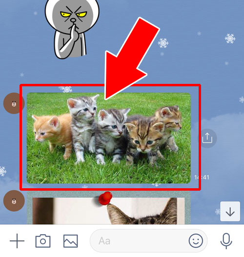 LINEで受け取った写真をアルバムに送信する方法【一括送信】