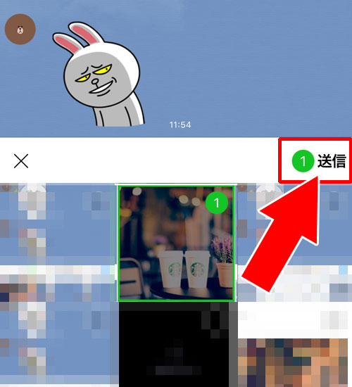 LINEトークで写真やスタンプとメッセージを同時送信できる?