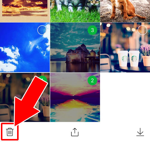 LINEトークで写真の一覧画面から一括削除する方法|LINEトークで送信した写真や画像の削除方法!相手側の画面からも削除できます