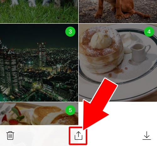 アルバムの写真を一括でまとめて友達に転送する|LINEのアルバム写真転送方法!写真の一括転送や一括保存も簡単にできます