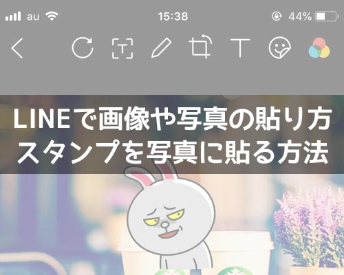 LINEトークで画像や写真を貼り付ける方法!スタンプを写真に貼るやり方も解説