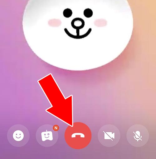 ビデオ通話を終了する|LINEでビデオ通話の使い方まとめ!背景変更やフィルター設定方法なども解説
