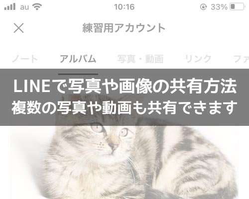 LINEで写真や画像を共有する方法!Keepでの共有はできないので注意です